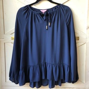 Lily Pulitzer Blue Top Size S Tensley